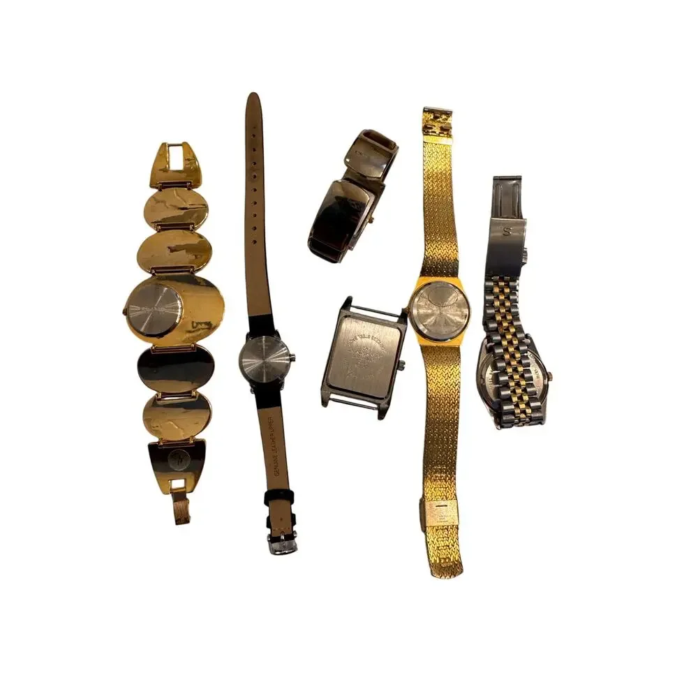 Lot of 6 Vintage Watches Assorted Brands For Parts or New Batteries